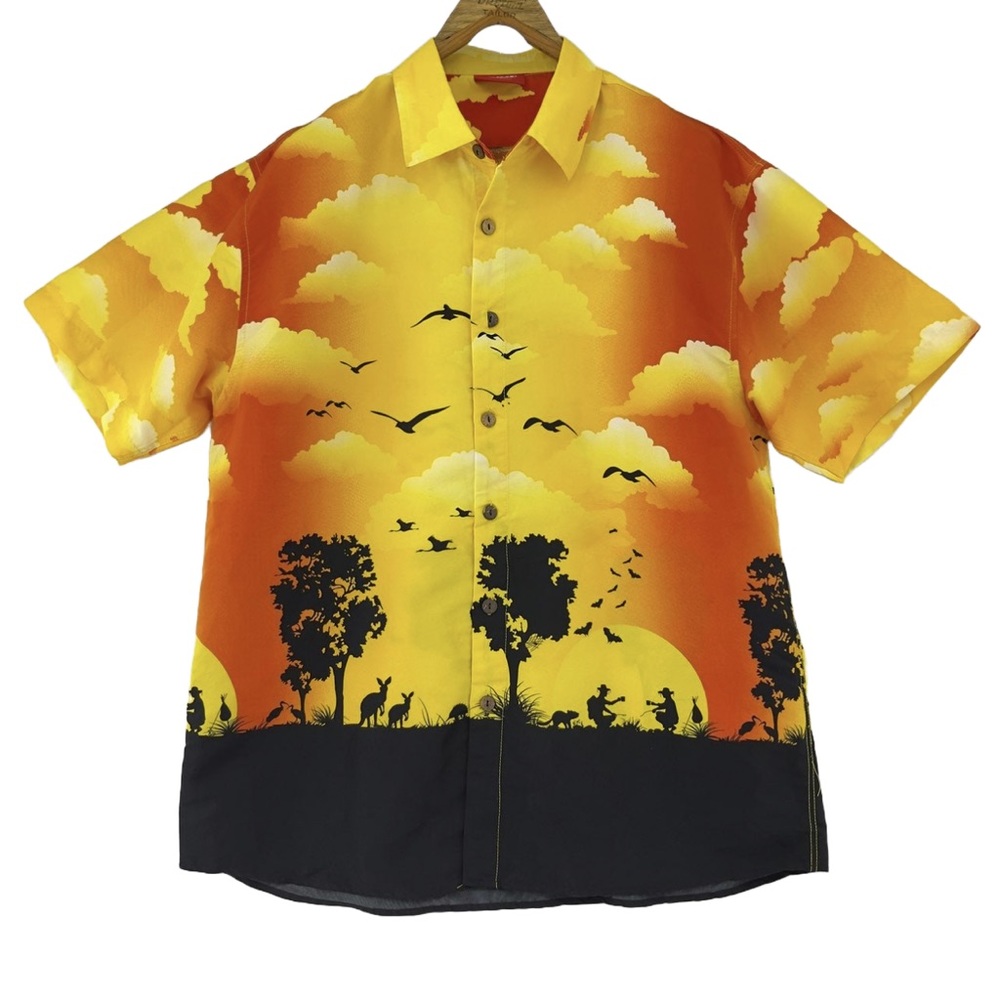 LOWES Australia Kangaroo Clouds Tropical Shirt XL
